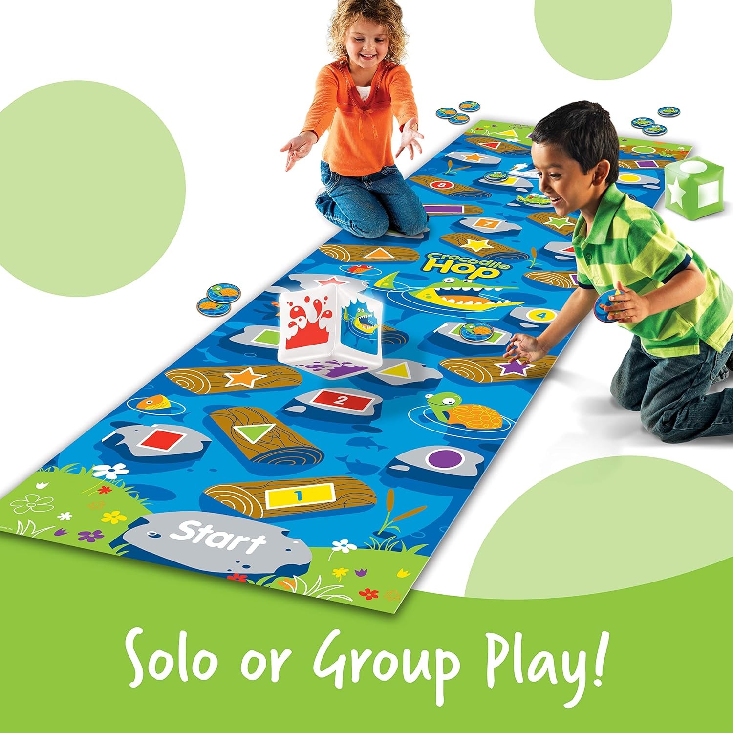 Crocodile Hop Floor Game Gross Motor Skills for Kids