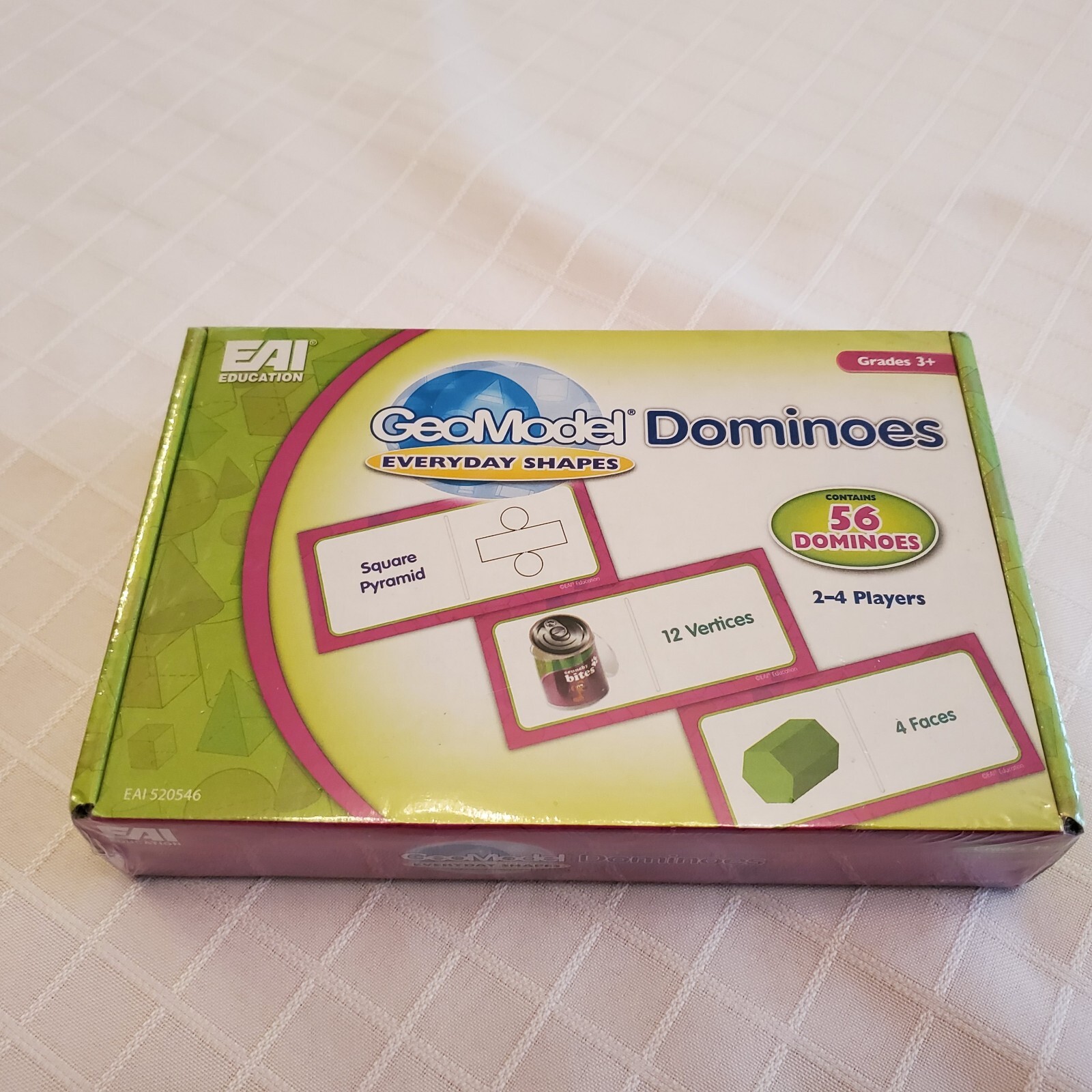 NEW Educational Eai Geomodel Dominoes School Learn Class 2014 3d Shapes Child