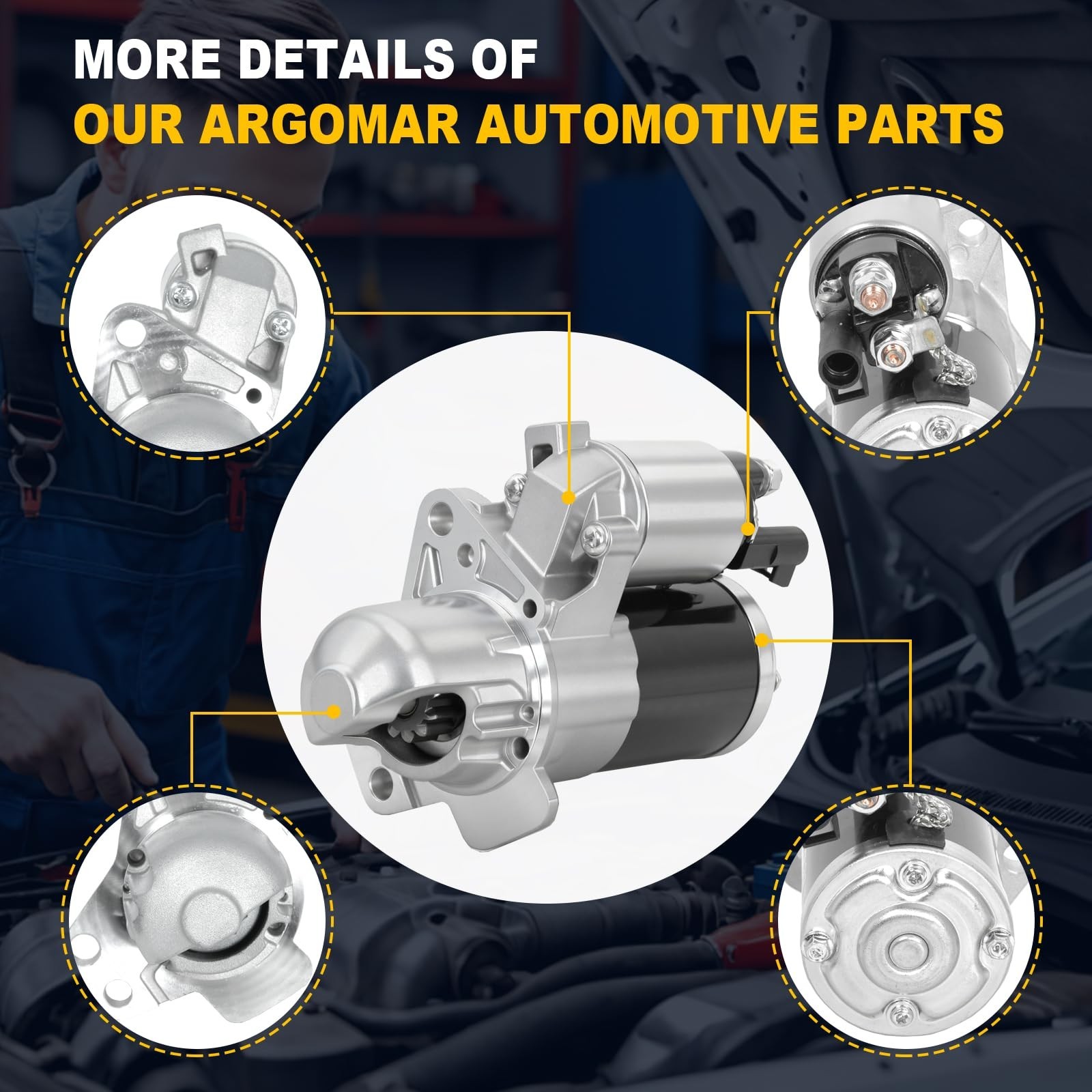 Starter Motor 17996N OEM Replacement – Fits Cadillac ATS 2013–2014,