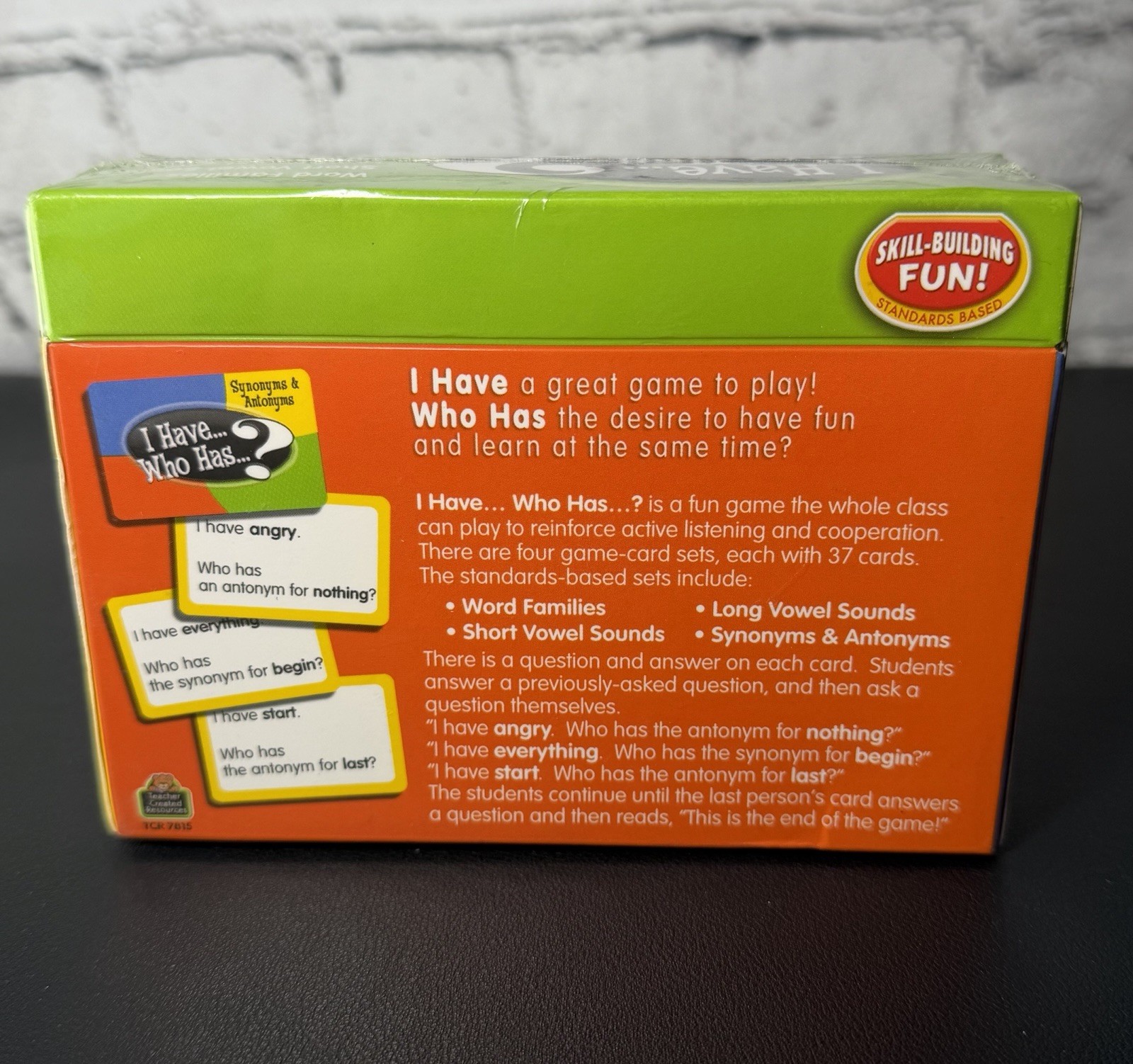 I Have. Who Has? Early Skills Interactive Game Cards Grades 1-2 Language Arts