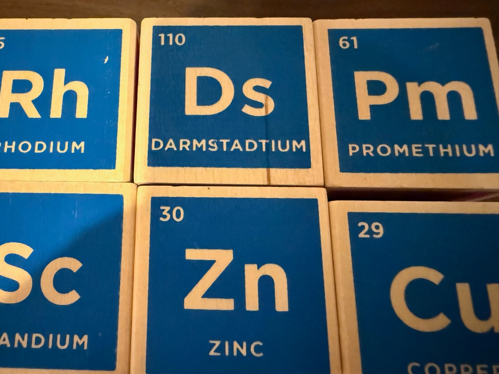 Uncle Goose Periodic Table Blocks Full Set 20pc Wooden 1.75″ Multicolor Used