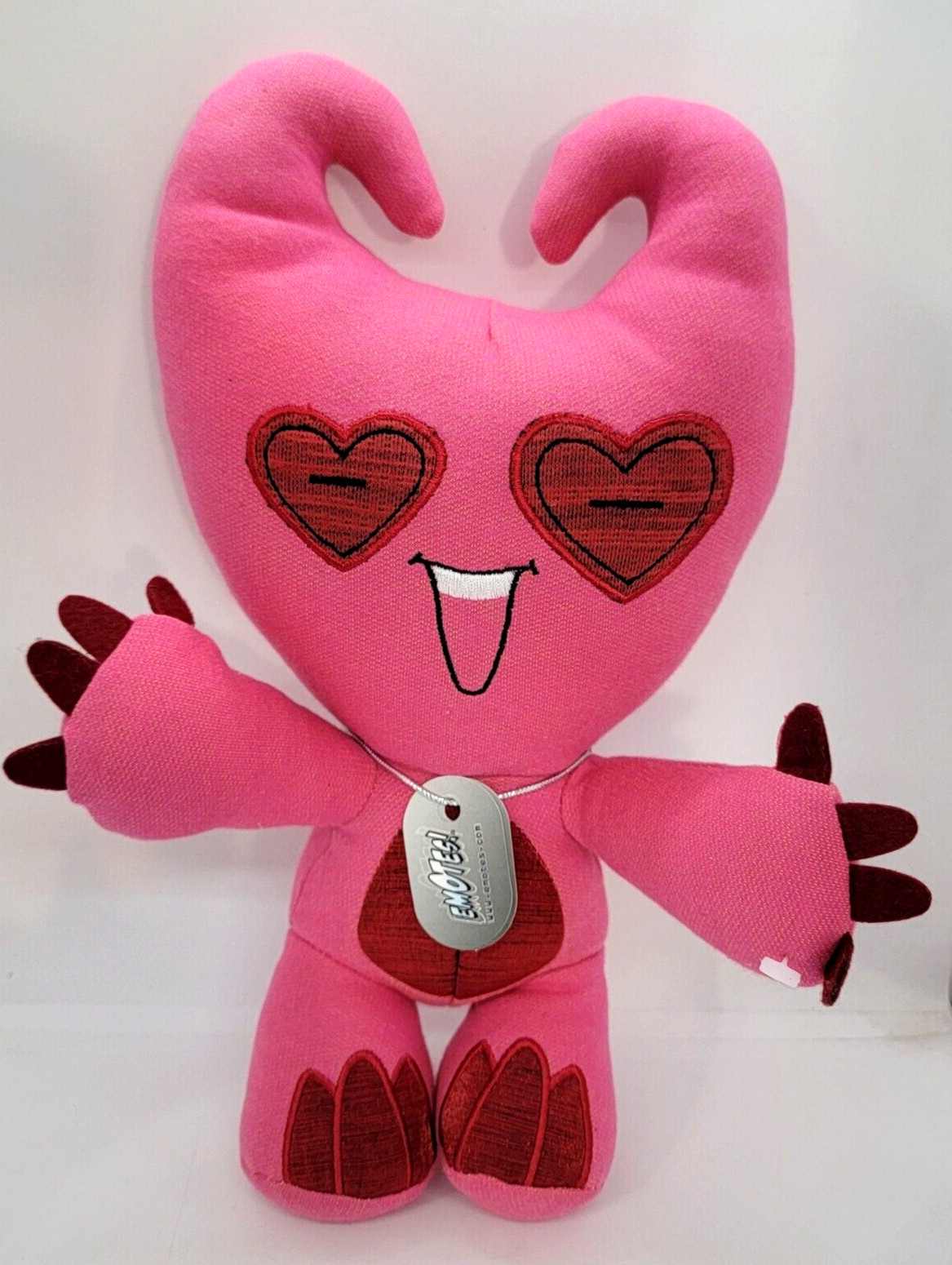 Emotes! Collectible Emotional Therapy Toys Plush with Tags Red 12″ Heart Eyes