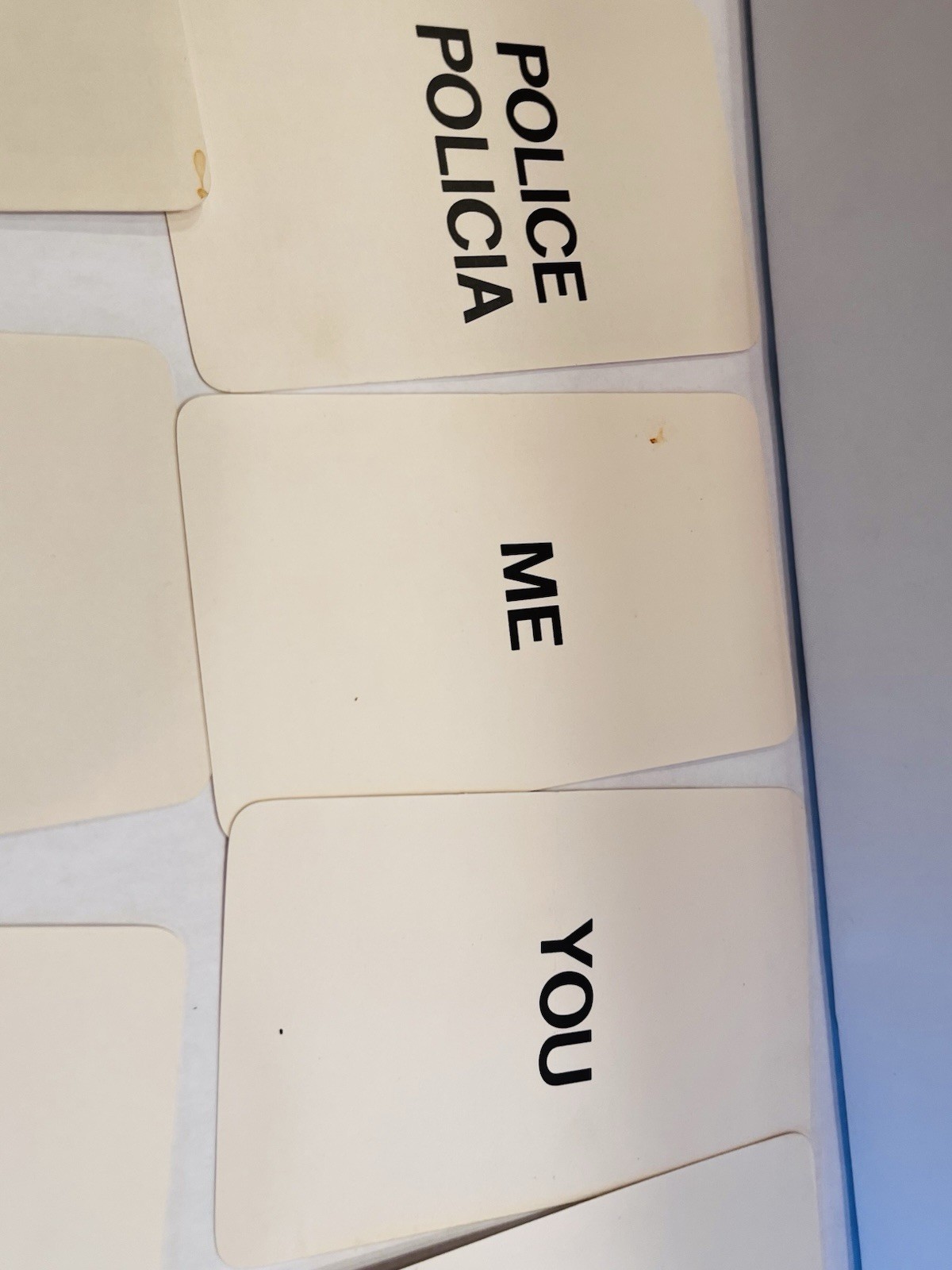 Vintage Sesame Street Word Cards Preschool Learning *MISSING 1 CARD* BIN 53