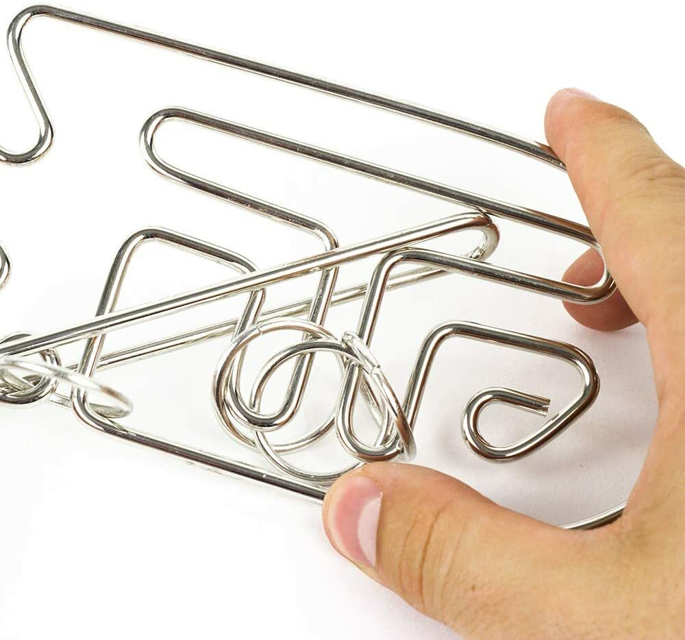 Professor Puzzle Einstein’s Fish Metal Entanglement 3D Interlocking Brain Teaser