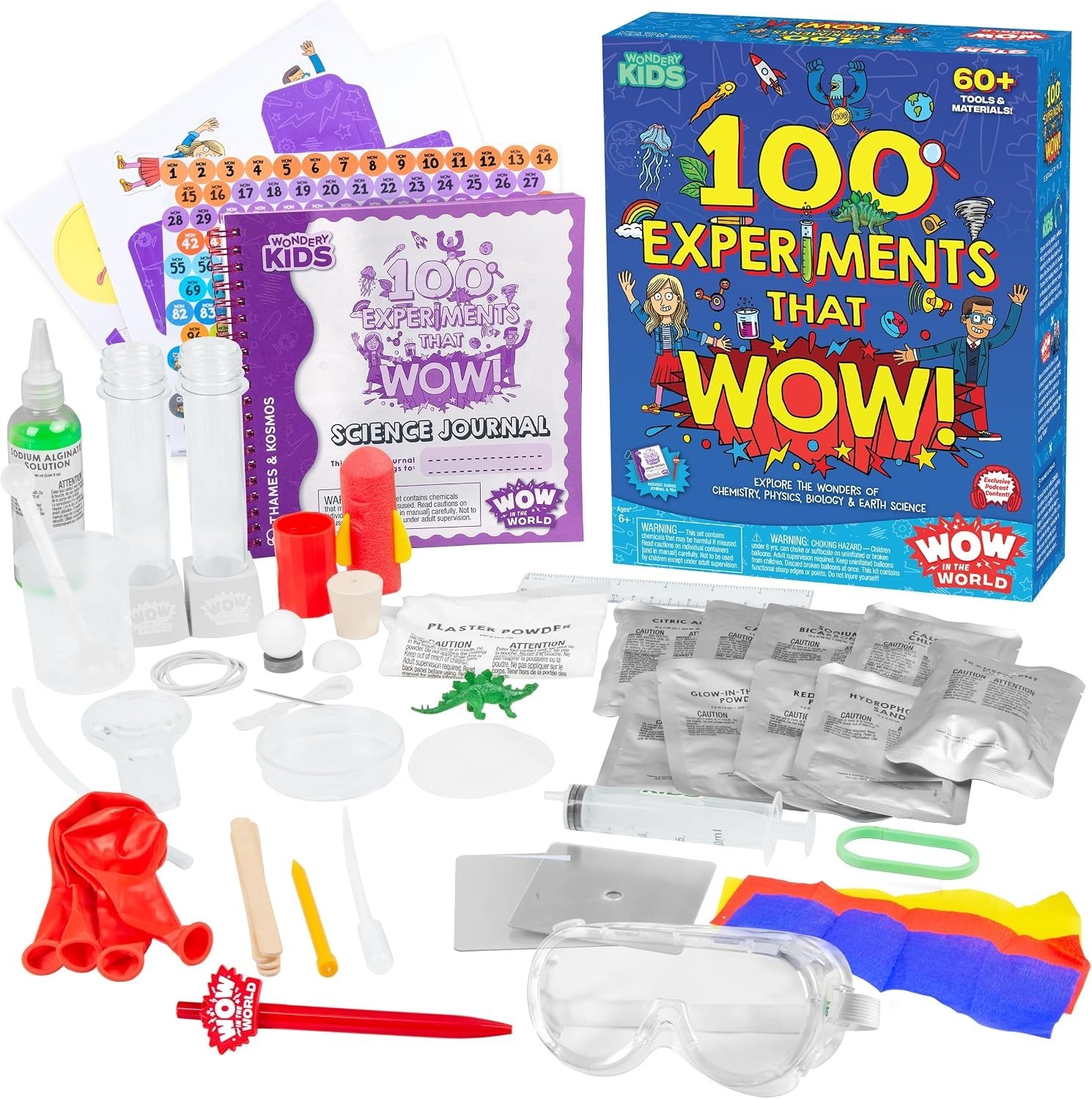 Wow in The World 100 Experiments That Wow Science Kit Chemistry Biology Physics