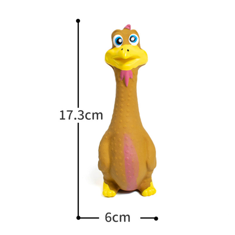 3pcs Latex Screaming Chicken Toys Eco Friendly TPR Pet Squeaky Dog Interactive