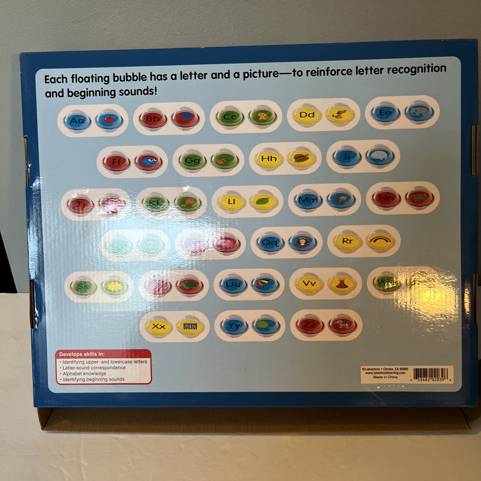 Float & Find 26 Alphabet double sided Bubbles Lakeshore Educational #170