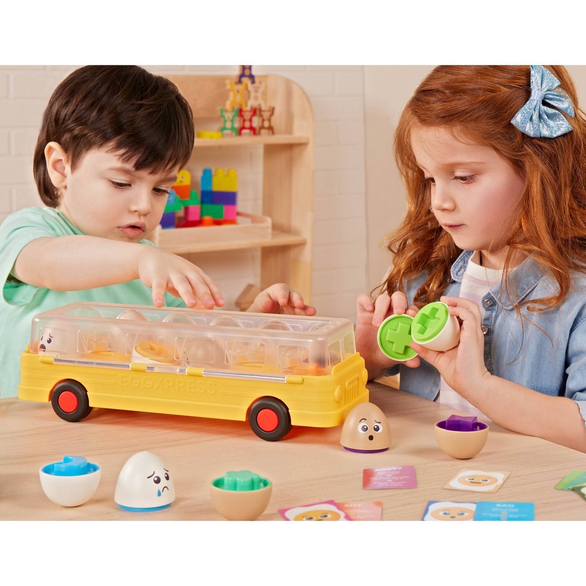 Battat Education EggXpress Yourself! Match & Learn Eggs: Shapes &