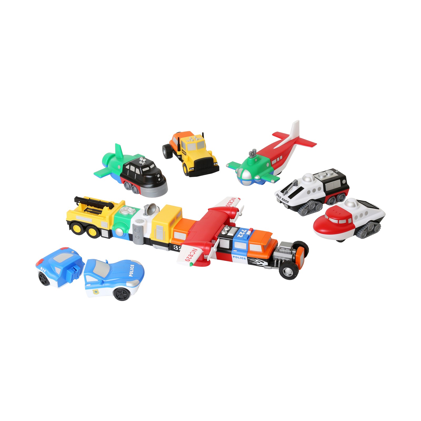 New – Popular Playthings Magnetic Mix or Match Vehicles – Deluxe: Set #1