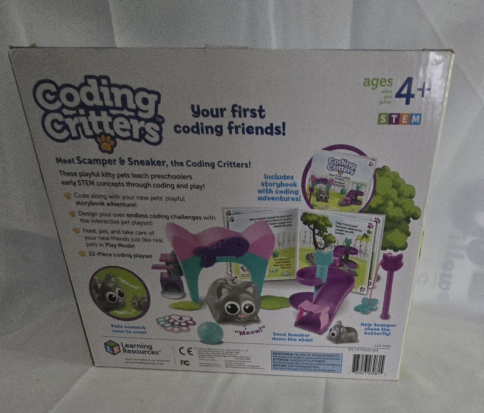 Learning Resources Coding Critters~Scamper & Sneaker Brand New
