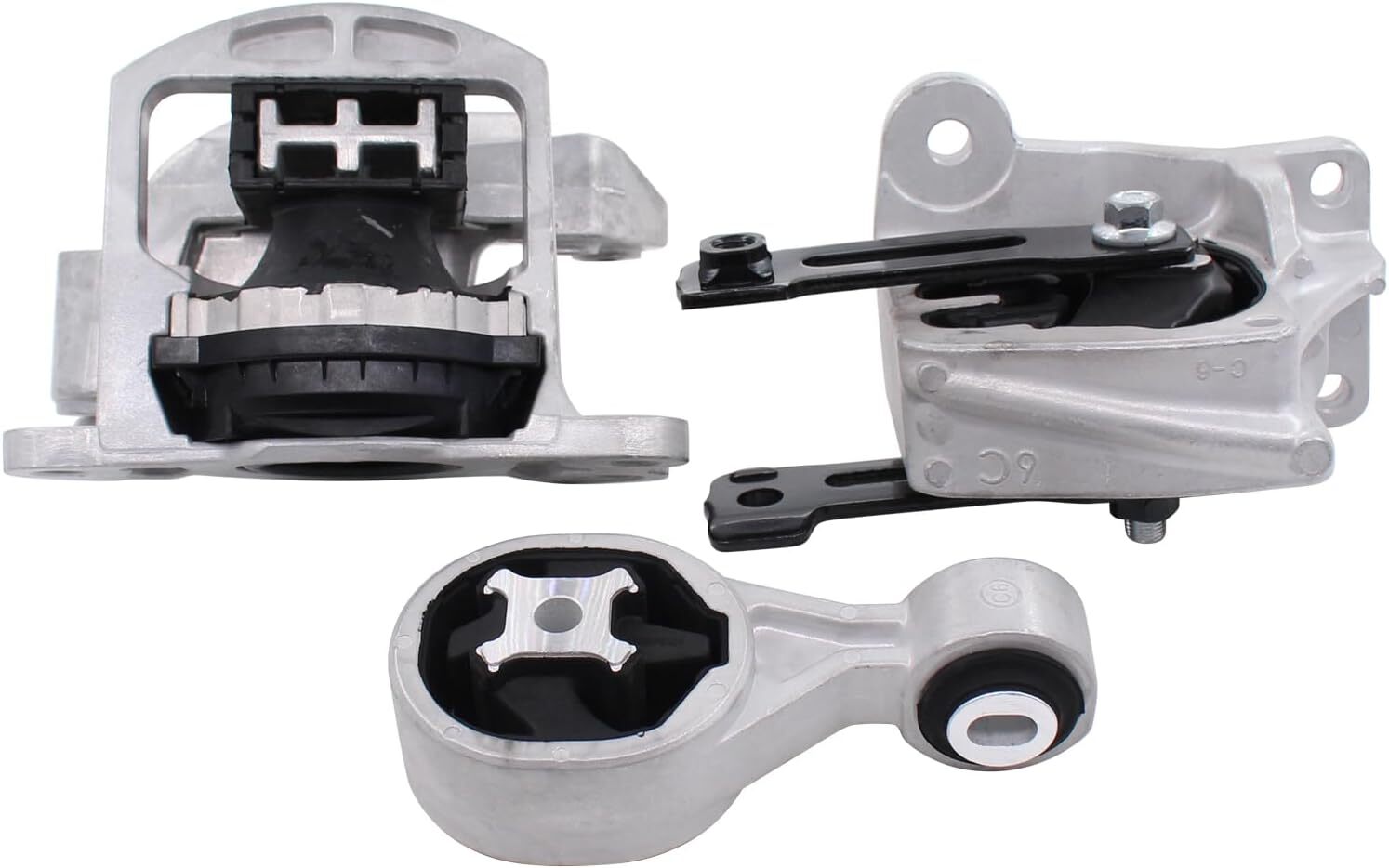 ApplianPar Rear Right Engine Mount and Lower Upper Torque Strut Mount Kit for