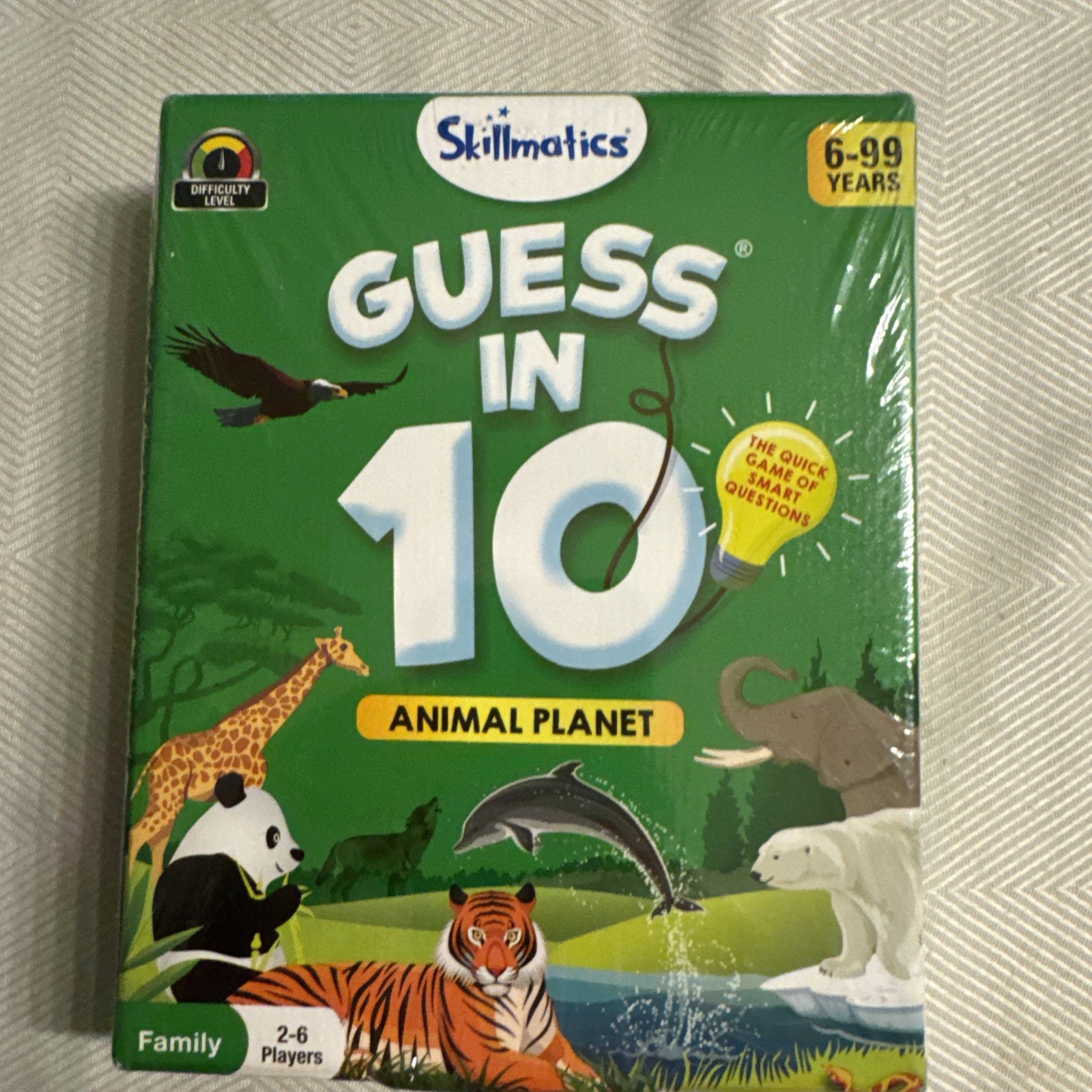 Guess in 10 Card Game Animal Planet Skillmatics Ages 6+ Educational Family Fun