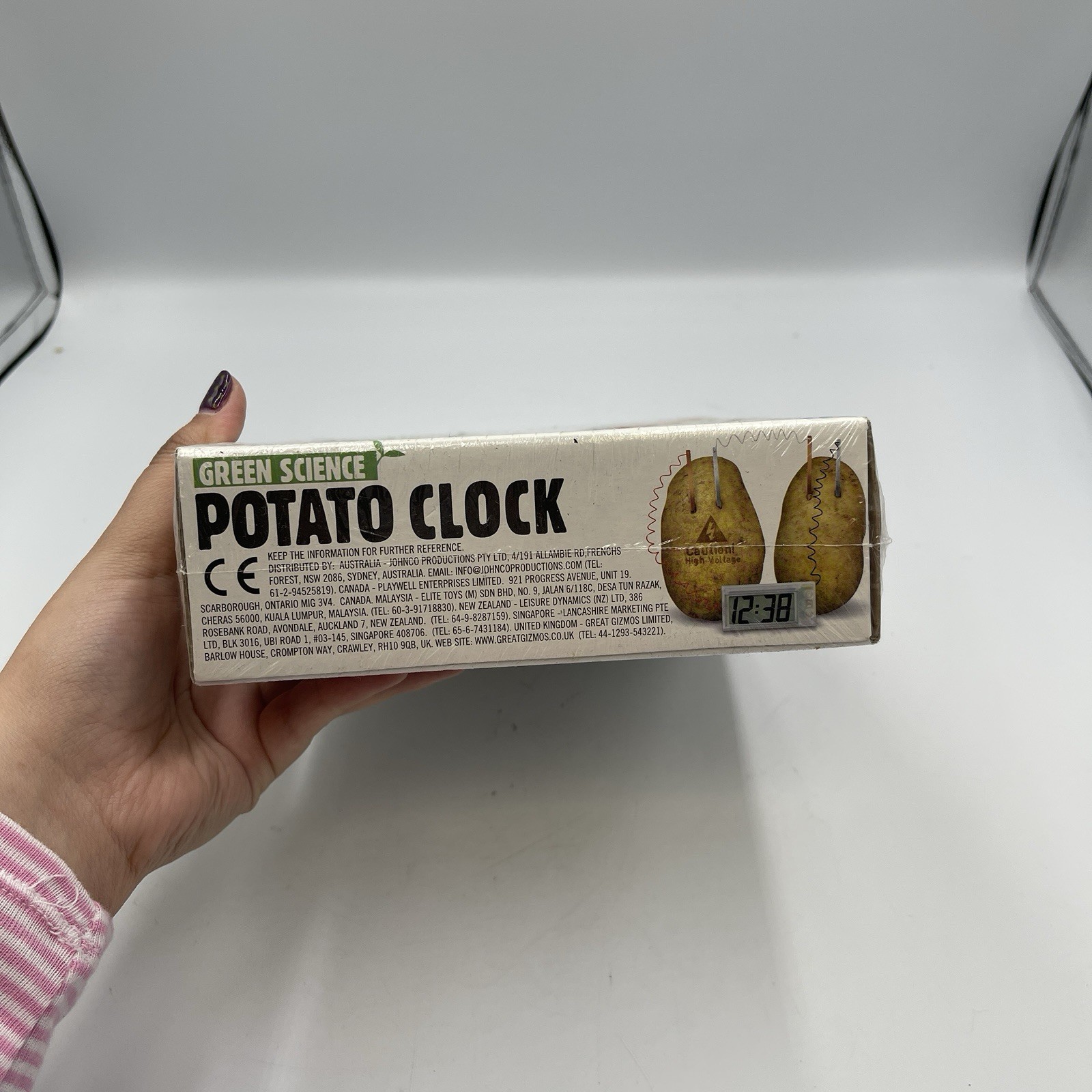 Potato Clock Green Science Experiment Kit Battery Home School Science Project-H1