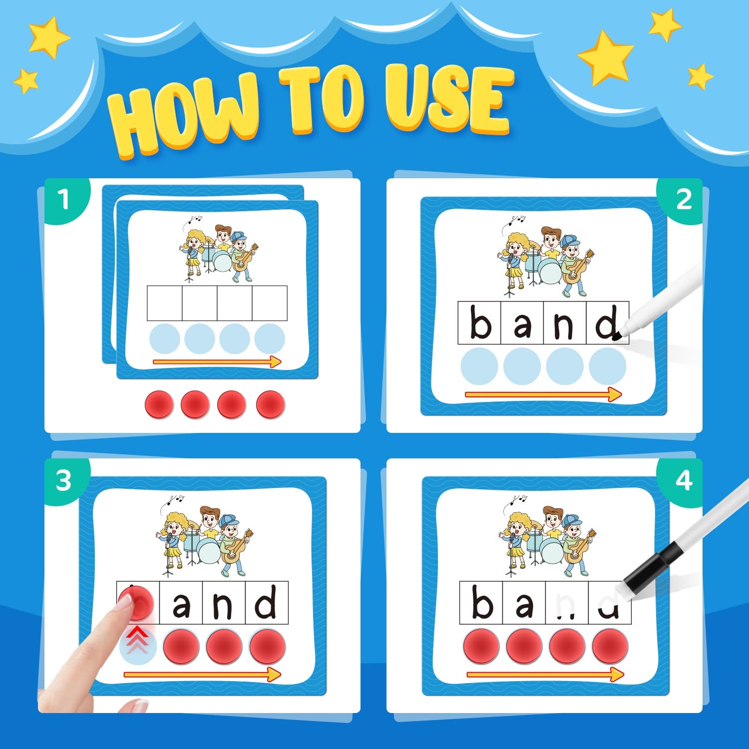 Elkonin Boxes Phonemic Awareness Phonics Games, Reading Spelling Sound Manipu…