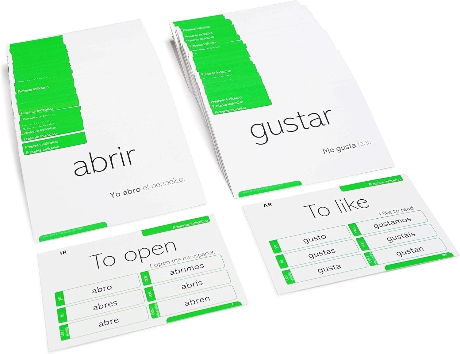 Enhance Your Spanish with 800 Conjugation Cards: 200 Key Verbs in 9 Tenses