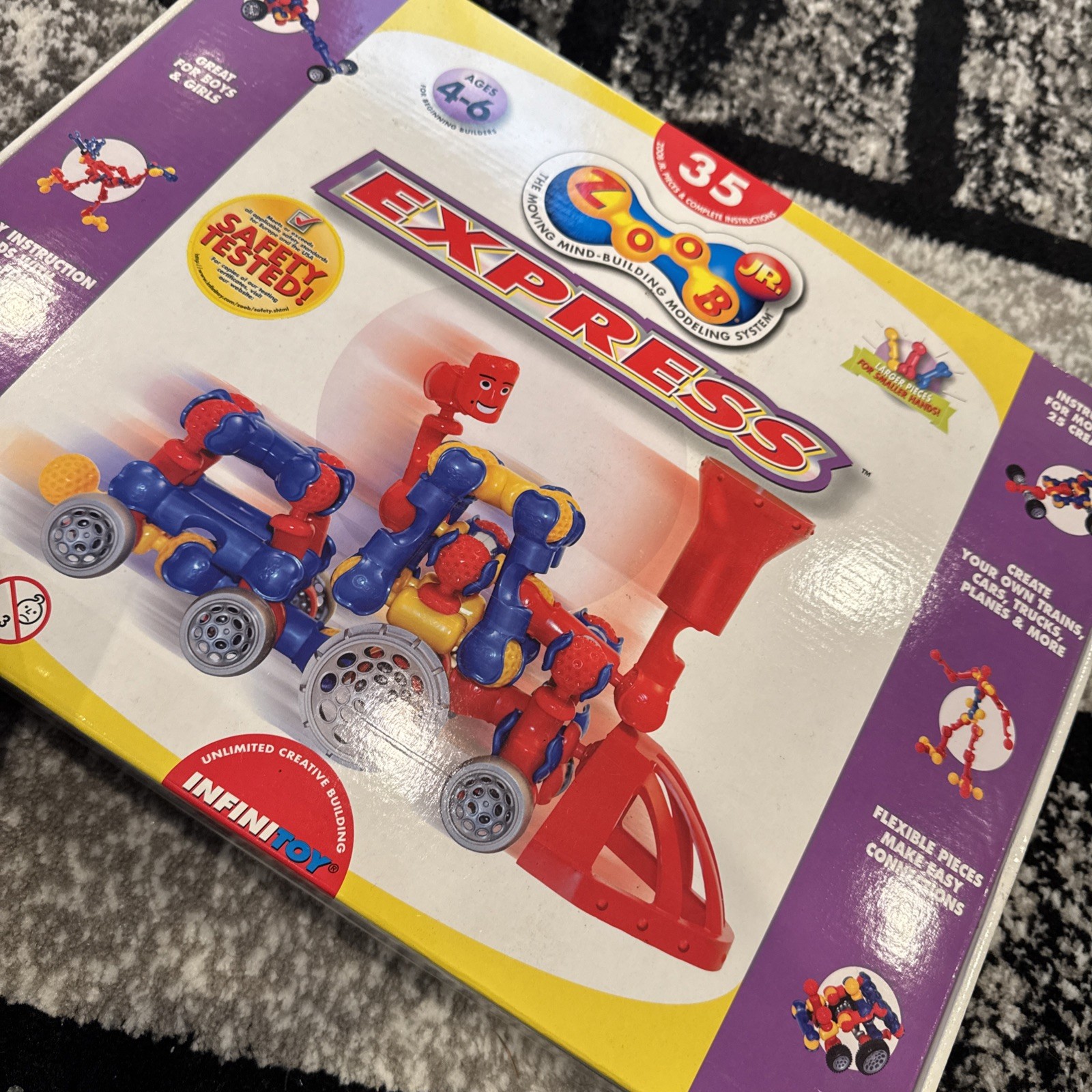 Infini Toy Zoob Dude Express Helicopter Car Dinosaur Train Fish 3 Boxes NEW