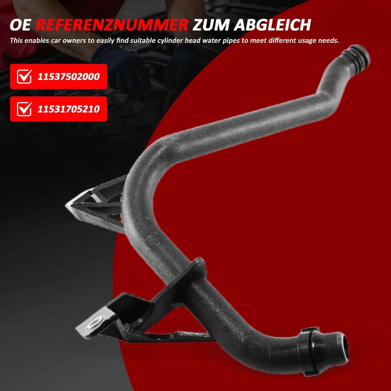 2 PCS Engine Coolant Pipe 2000-2006 For BMW E36 E39 E46 E85 320i 323i 325i 328i