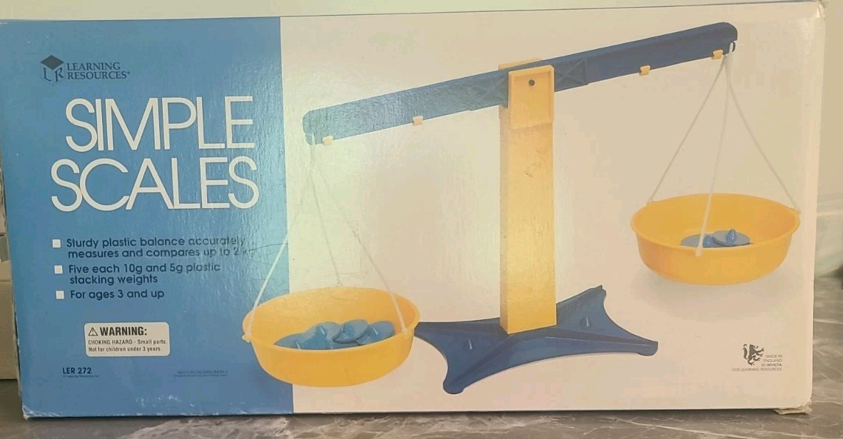 Simple Scale Learning Resources.Kids Scale.Random Color Will Be Shipped to Buyer