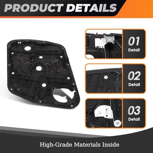82481-D9010 Front Right Passenger Side Power Window Regulator with Panel