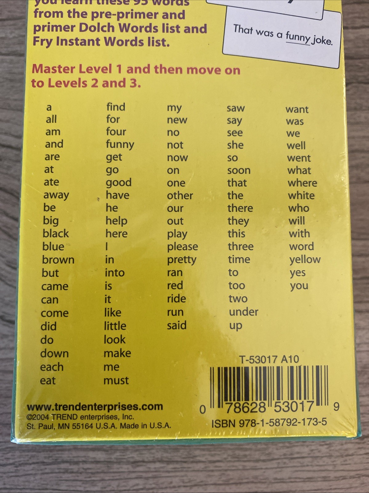 Sight Words Level 1 Skill Building Test Prep Flash Cards Dolch Fry New Sealed