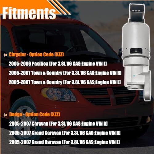 EGR Valve EGR1582 Replacement for 2005-2007 Chrysler Pacifica Town & Country,