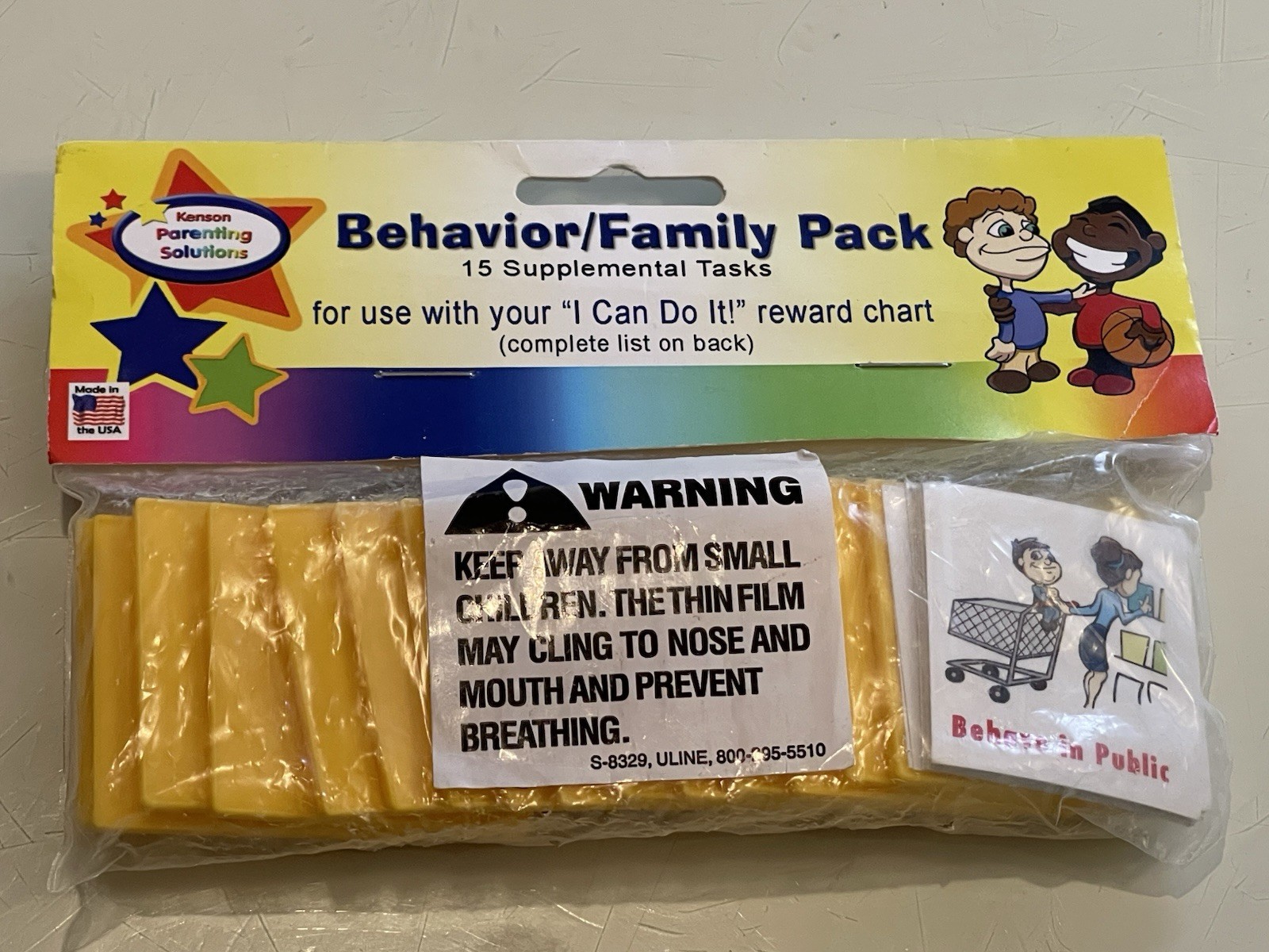 I Can Do It Reward Chart Kenson Kids Family Behavior Supplemental Tasks Pack New