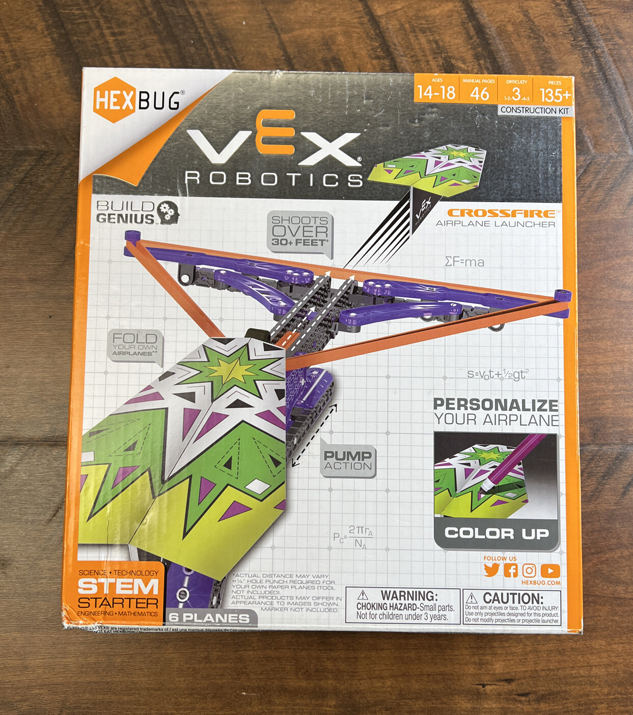 VEX Robotics Crossfire Airplane Launcher By HEXBUG – STEM -NEW