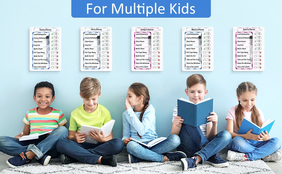 Kids Chore Board Magnetic Responsibility Checklist for Daily Habits and Tasks