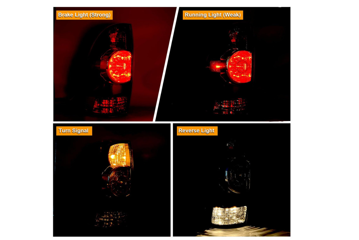 Tail Light Assembly Compatible With 2005-2015 Tacoma Pickup Driver and