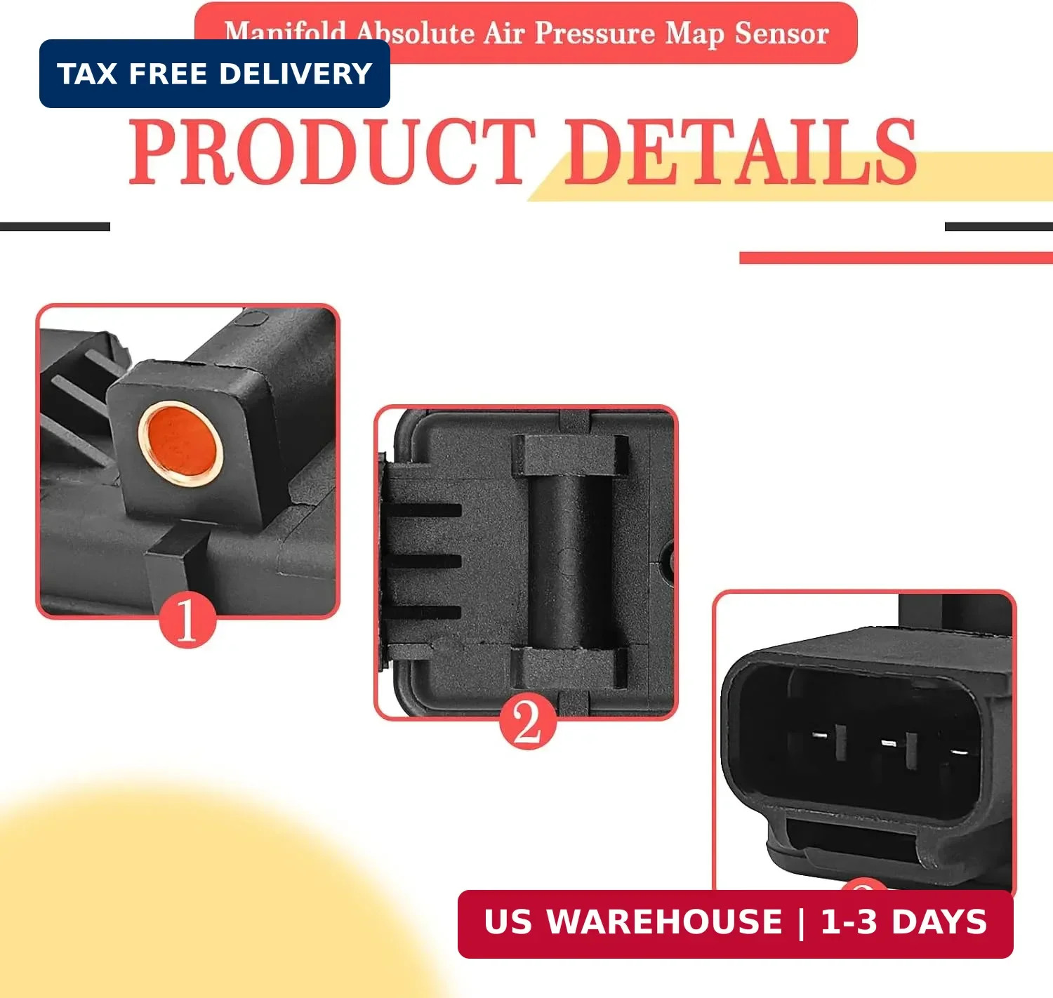 Manifold Absolute Air Pressure Map Sensor Compatible with Jp Grand Cherokee Wran