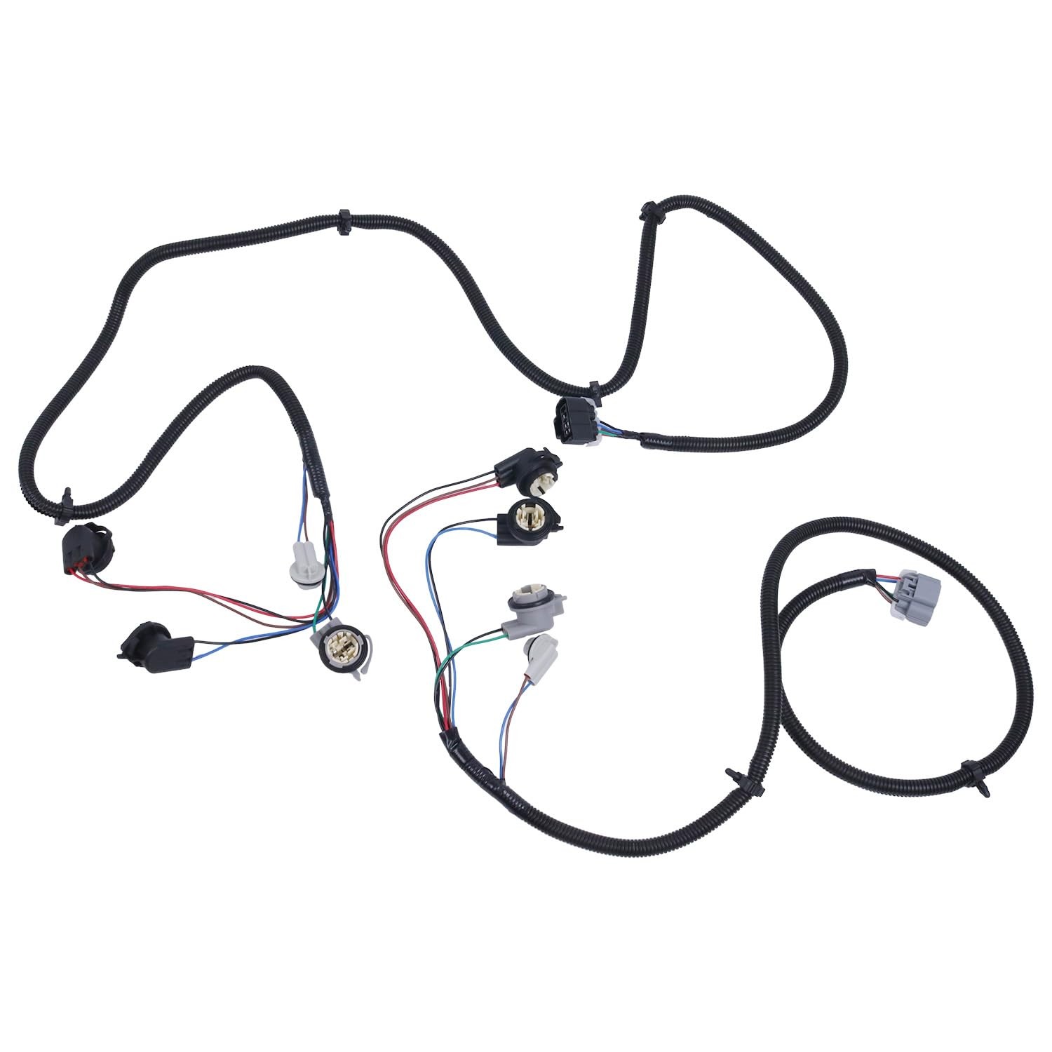 Left & Right Side Tail Light Lamp Wiring Harness Compatible with Chevy Silverado