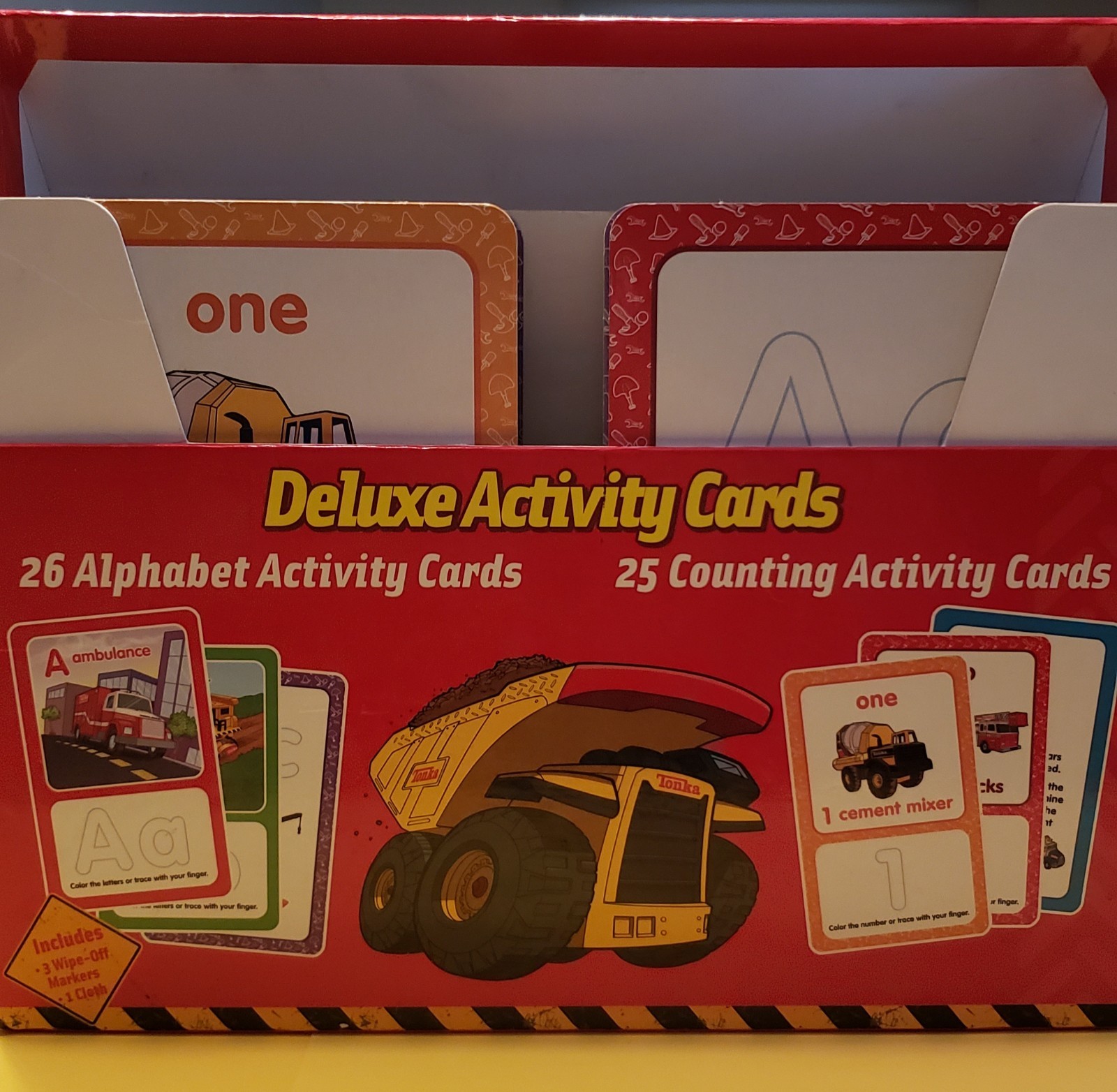 Tonka My First ABCs & 123s Deluxe 5″x8″ Activity Cards