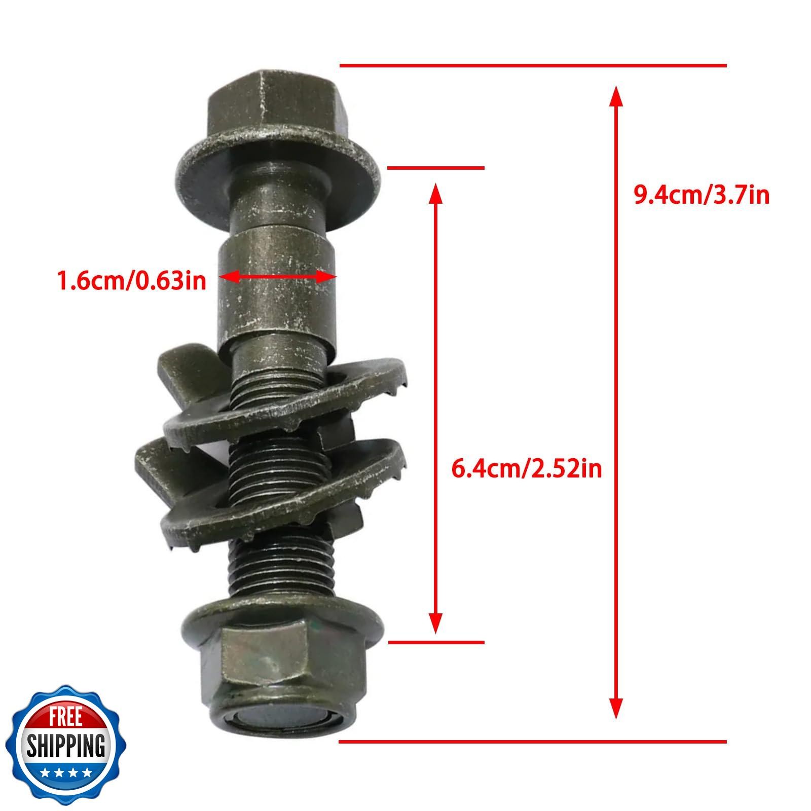 2Pcs 16mm Adjustable Camber Correction Alignment Kit for Front Wheels Cam Bol