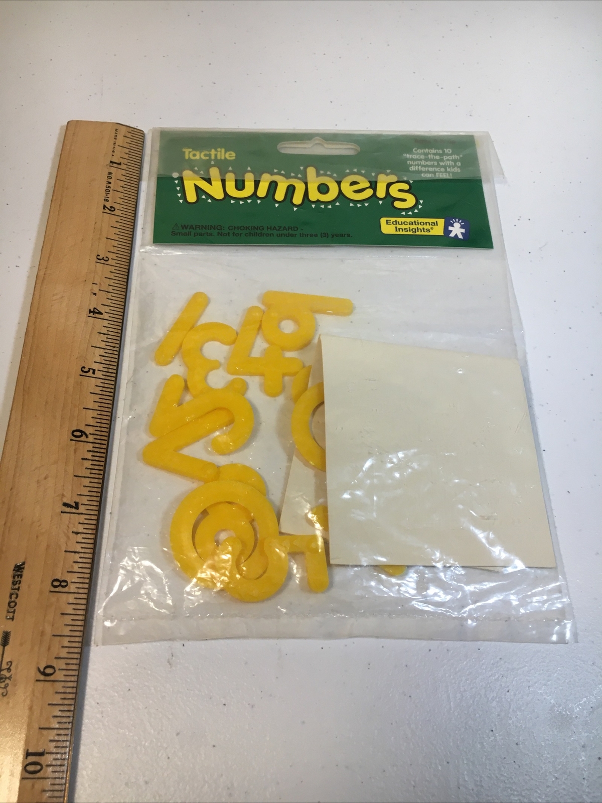 Vintage Tactile Numbers By Educational Insights 1988 New Sealed Numbers 0-9