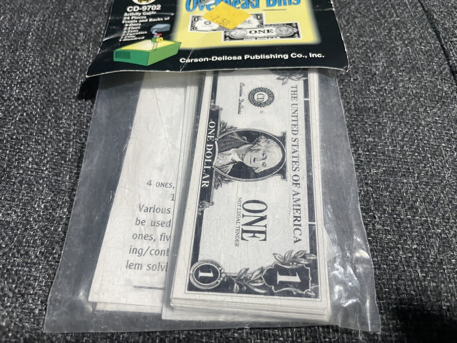 Overhead Bills 24 Set Vintage Activity Guide Carson Dellosa ~ NEW – CD-9702