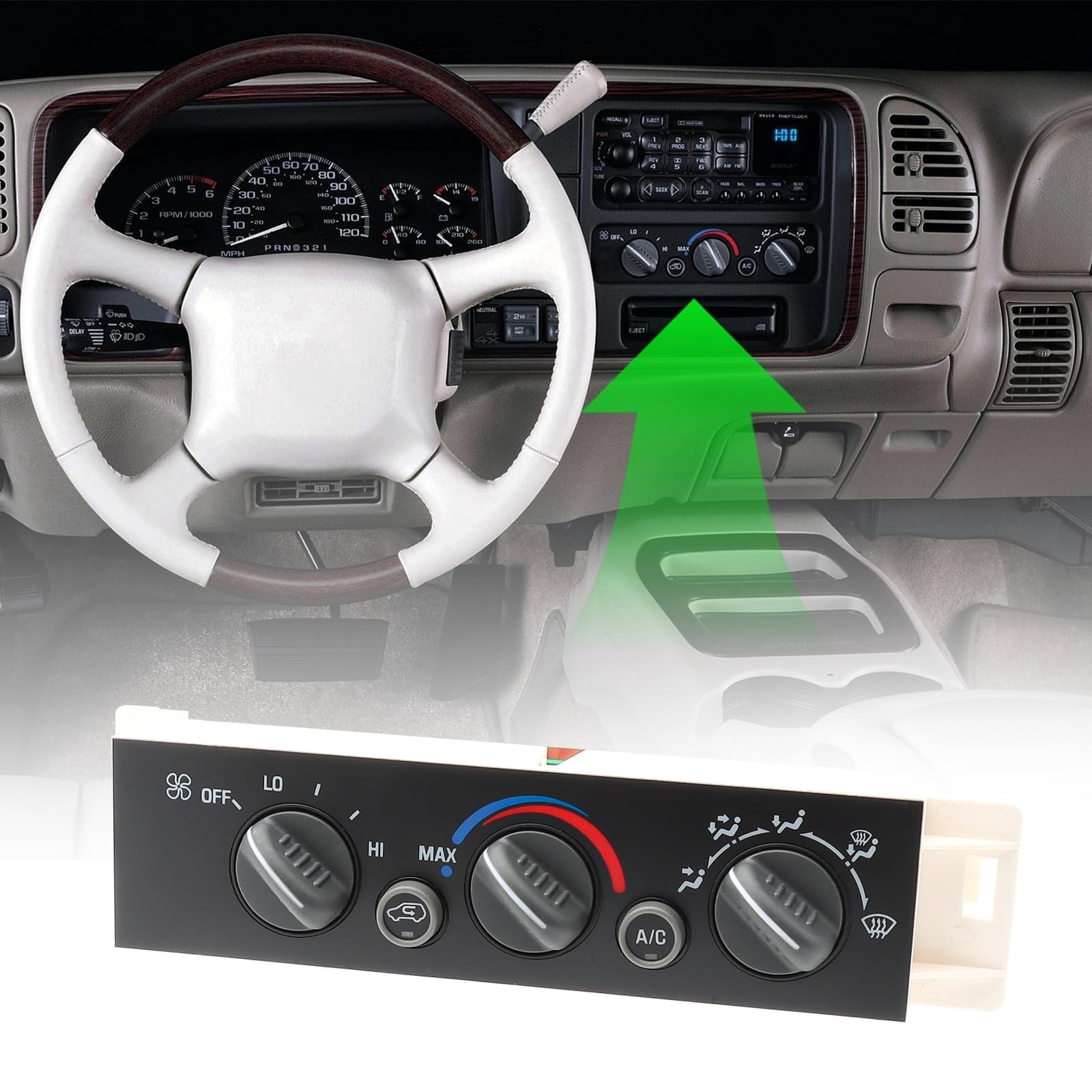 599-007 A/C Heater Control Module Fit For Chevy GMC C1500 C2500 Suburban 96-99