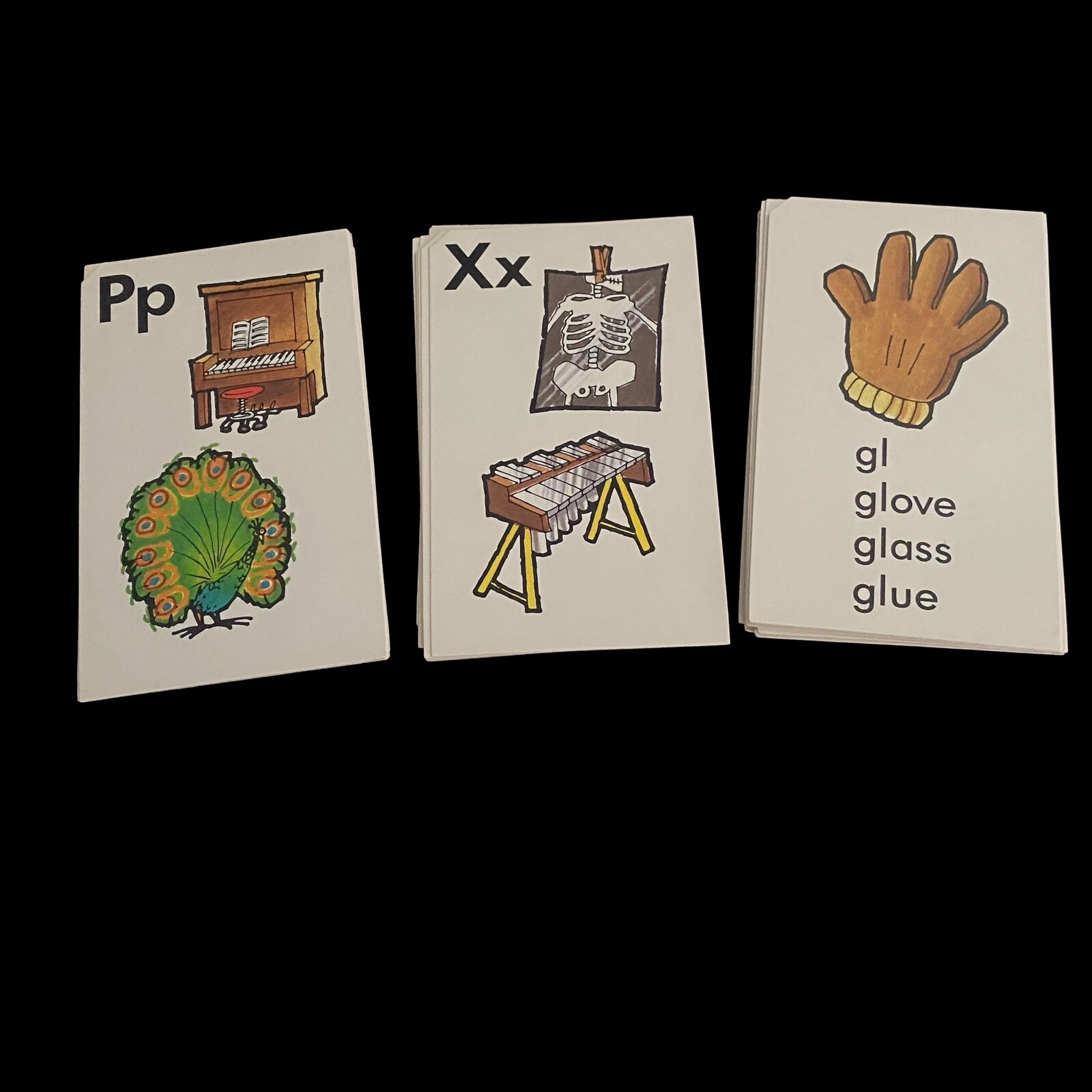 VTG 1989 Golden Step Ahead Preschool Activity Cards Phonics COMPLETE SET