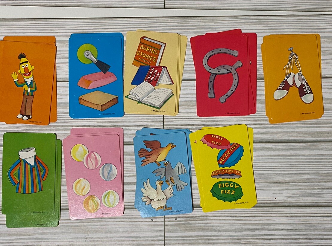 Vintage Sesame street Bert’s Matching Card Game complete set 1982