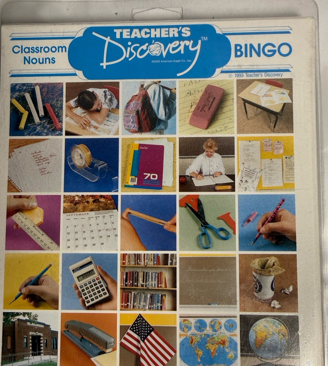 Teacher’s Discovery Bingo Card Sets Animals Food Classroom Nouns Educational