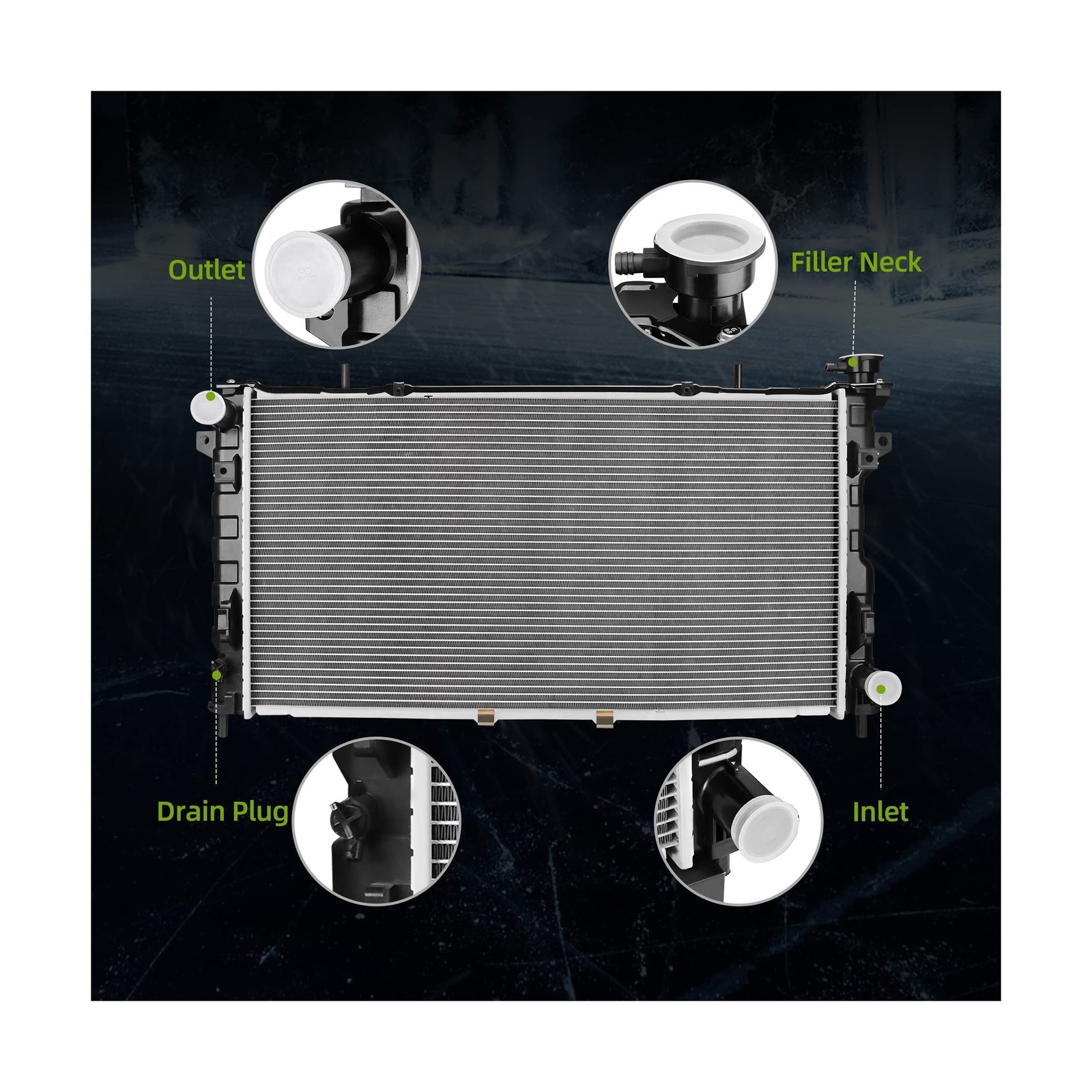 AUTOSAVER88 Radiator Compatible with 2005-2007 Chrysler Town & Country Dodge …