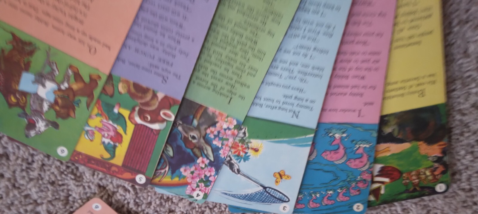 LOT OF 30 VINTAGE CARDINAL GREETINGS PIC A STORY CARDS 1956