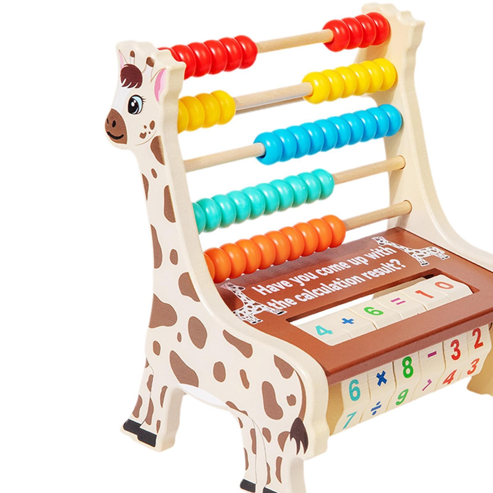 Wooden Abacus Math Teaching Tools Math Toy for 2 3 4 5 6 Years Old Toddlers