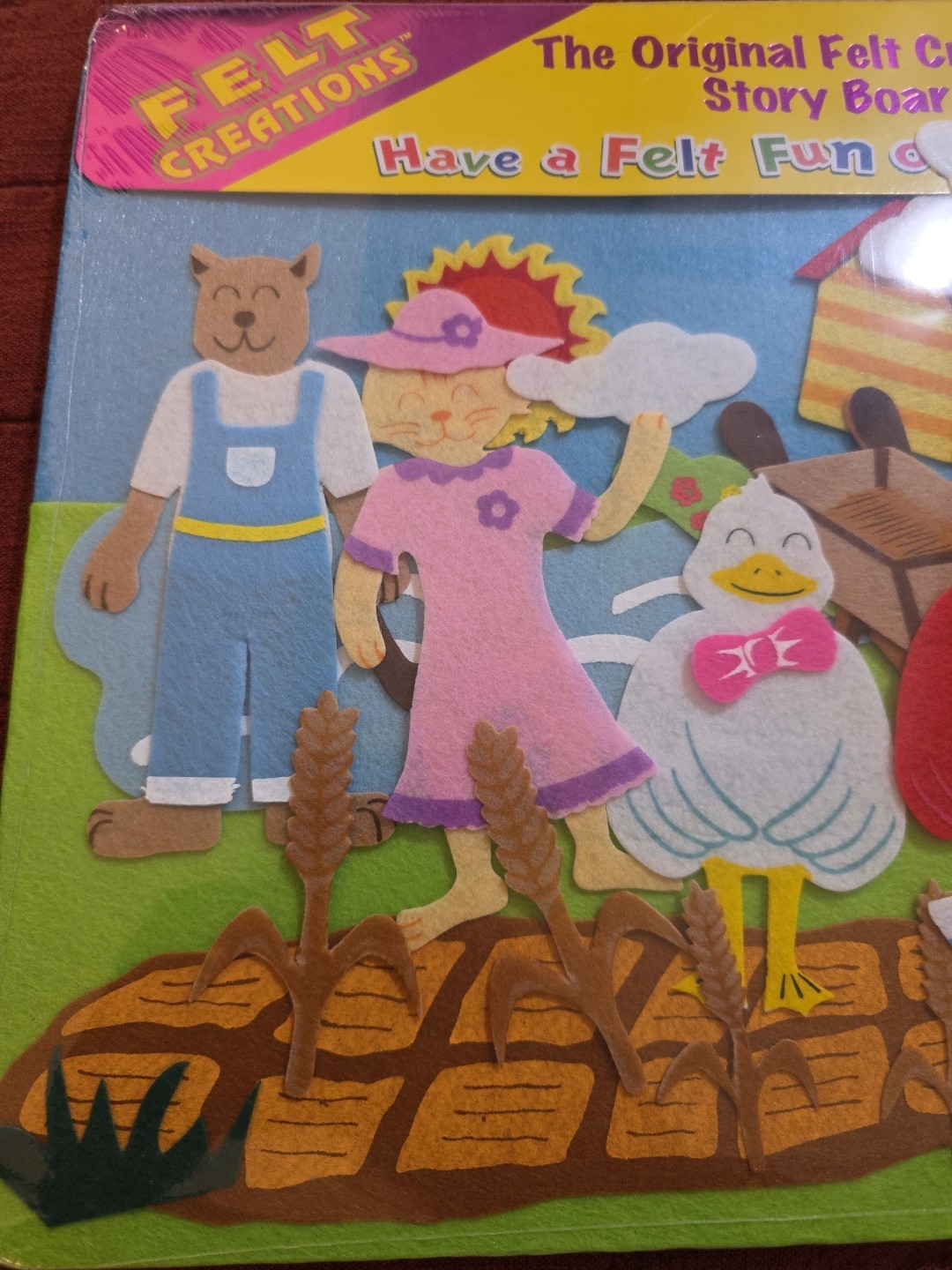 Felt Creations Story Board Little Red Hen Original New! Hard To Find! Cute!