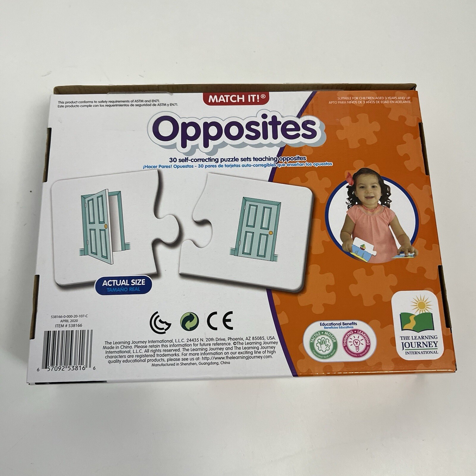 Match It Learning Opposites Self Correcting Puzzle Set The Learning Journey
