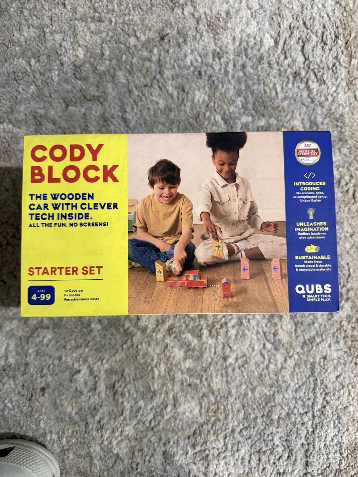 QUBS’ CODY BLOCKS New Unopened Box Starter Set Educational Fun Kids Play $99