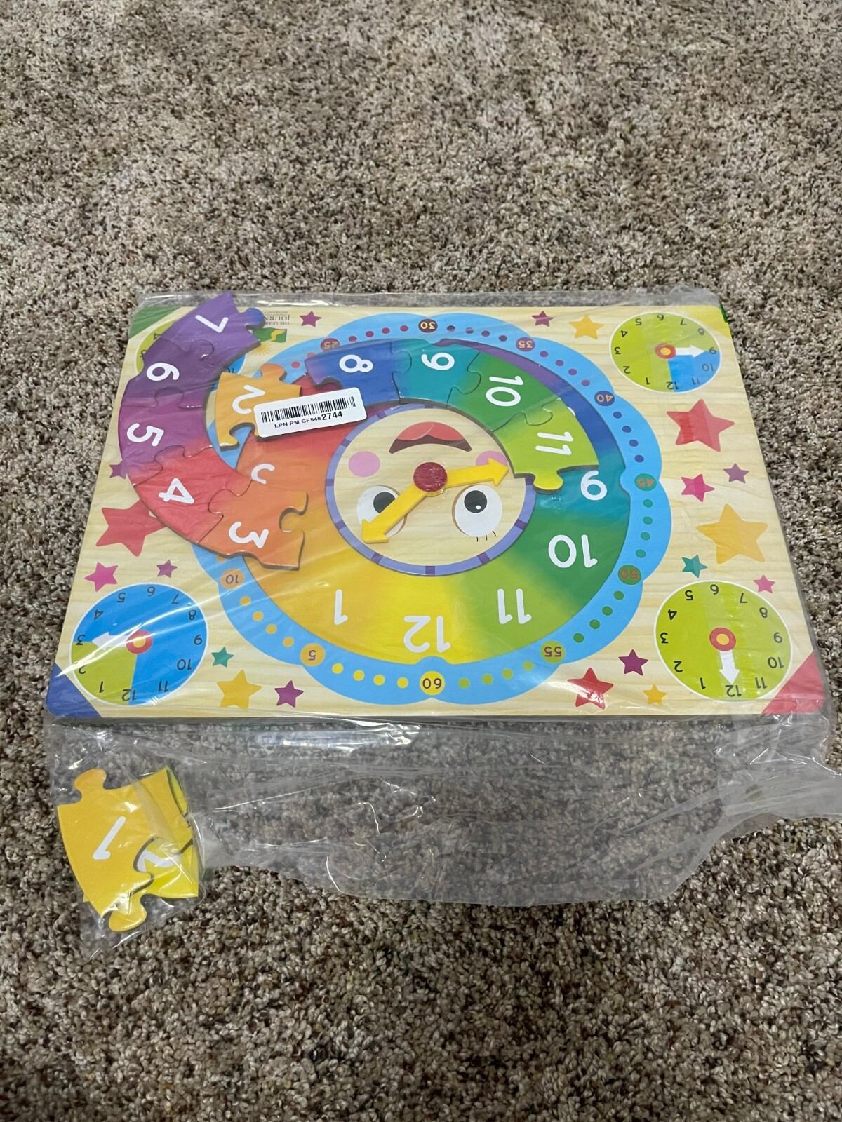 The learning journey Lift And Learn Clock & USA Map Puzzle