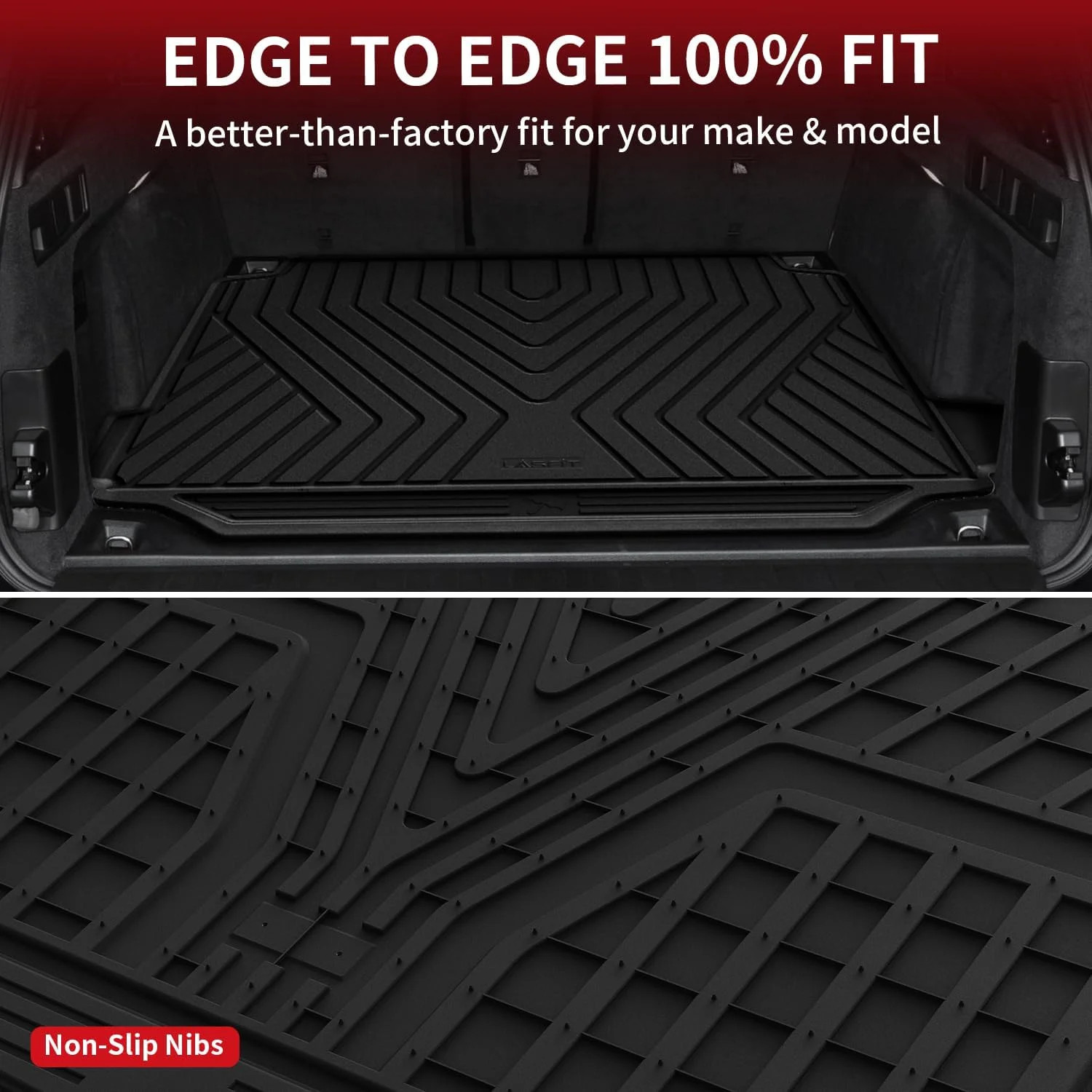 LASFIT Trunk Mat for BMW X5 2026 2025 2024 2023 2022 2021 2020 2019, All Weather