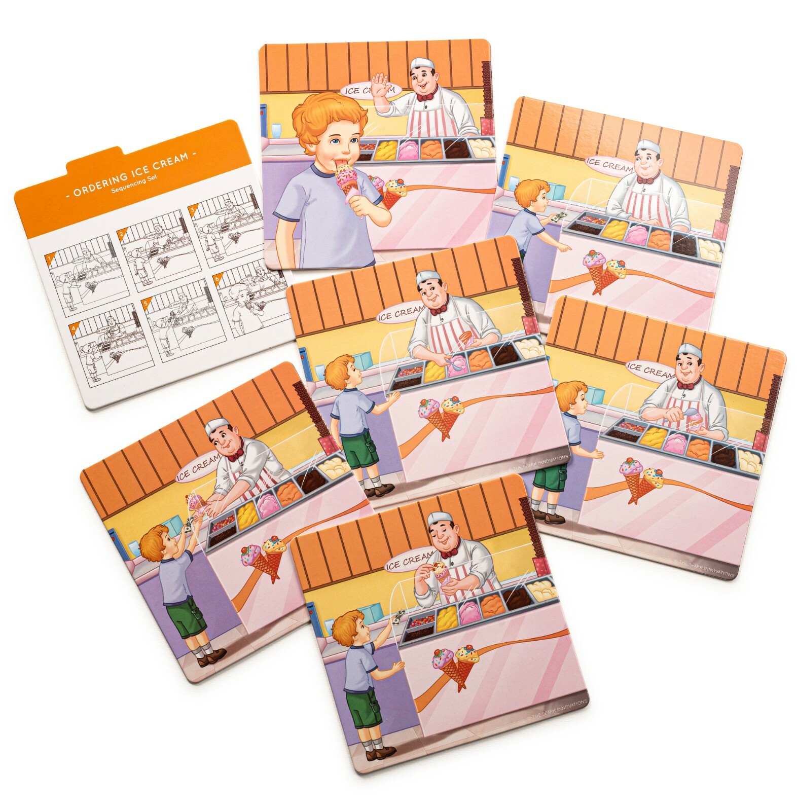 Spark Cards Jr Sequencing Cards For Storytelling and Picture Interpretation