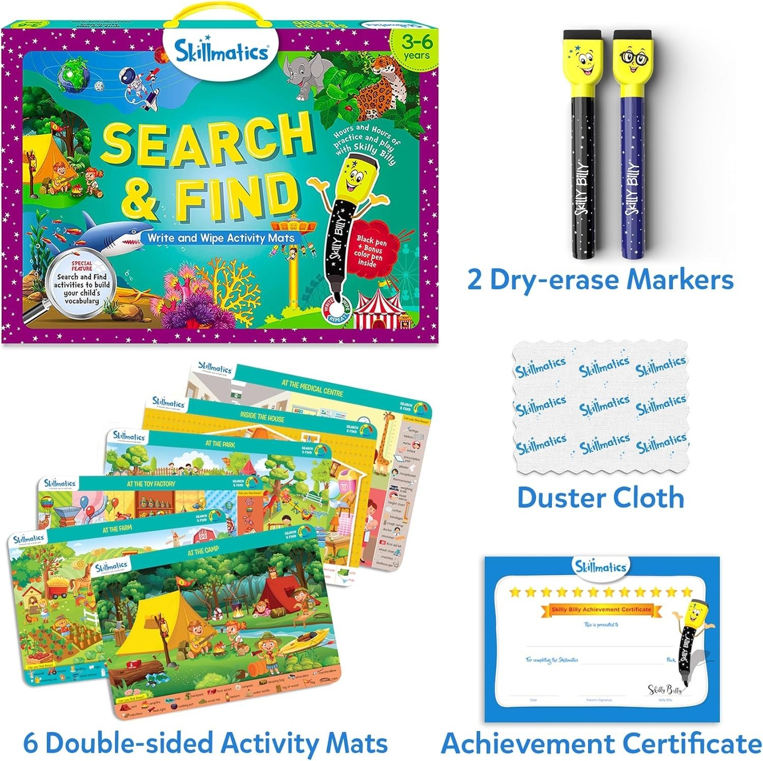 Search and Find Educational Game – Reusable Preschool Learning Activities, Pe…