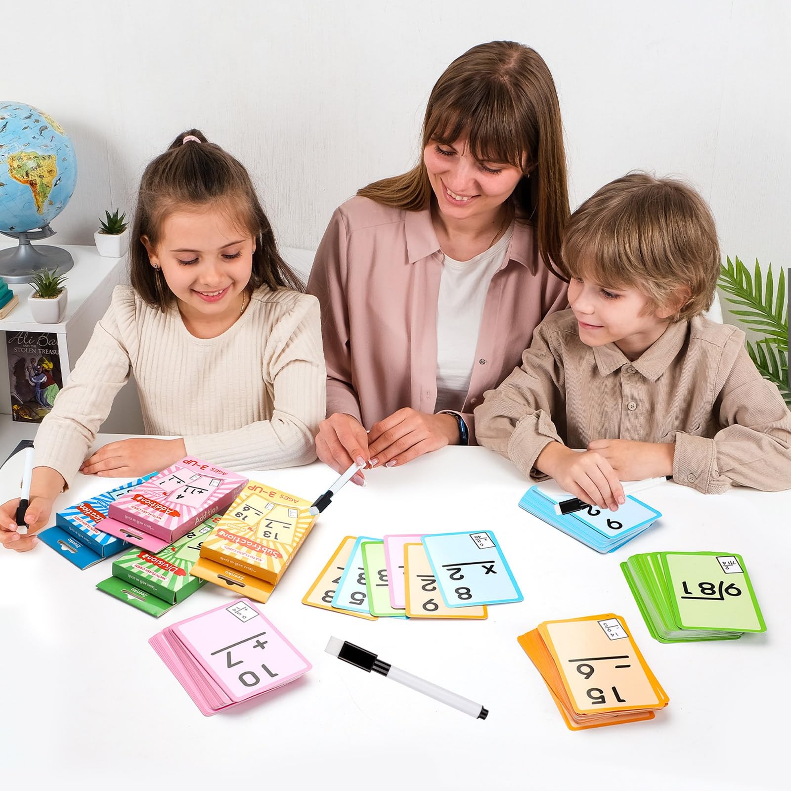 Math Flash Cards, Multiplication Division Addition Subtraction Flash Cards